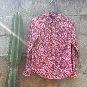 J. Crew Liberty of London Perfect Shirt Liberty June's Meadow Floral Print 8